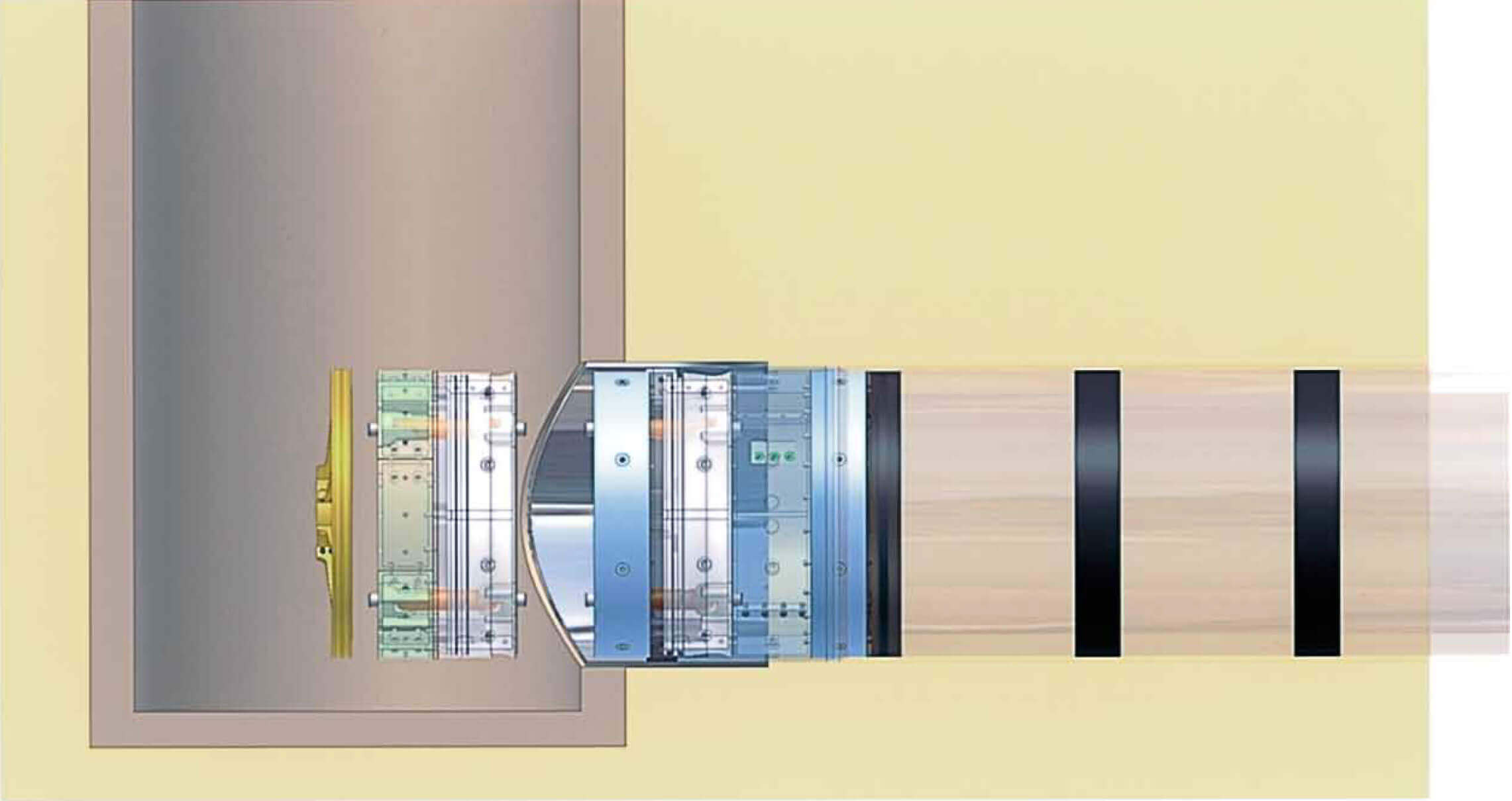 Disassembly and recovery of bulkhead and inner equipment